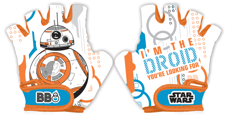 Disney - Детски ръкавици за велосипед Disney - STAR WARS BB8